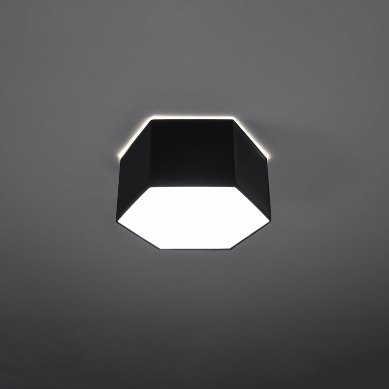 Plafon SOLINIA 15 czarny LED 3000K - 30.5x26.5x15.5cm Sollux