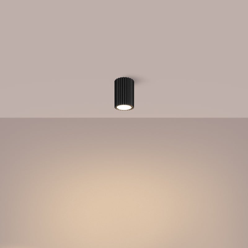 Plafon GLOOW 10 czarny LED 3000K - 6.5x6.5x10cm Sollux