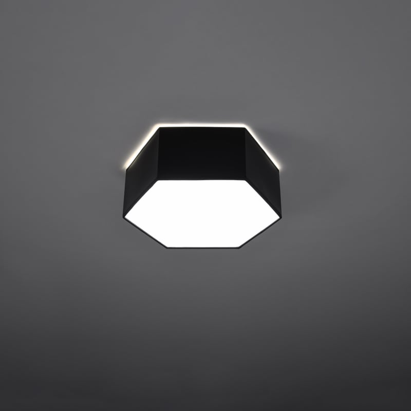 Plafon SOLINIA 11 czarny LED 3000K - 30.5x26.5x11.5cm Sollux