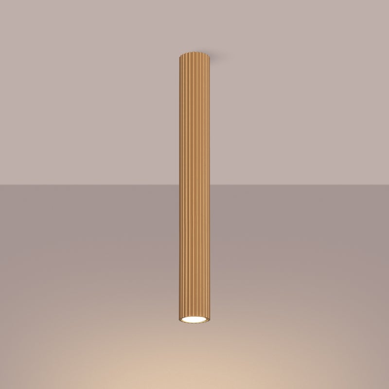 Plafon GLOOW 60 złoty LED 3000K - 6.5x6.5x60cm Sollux