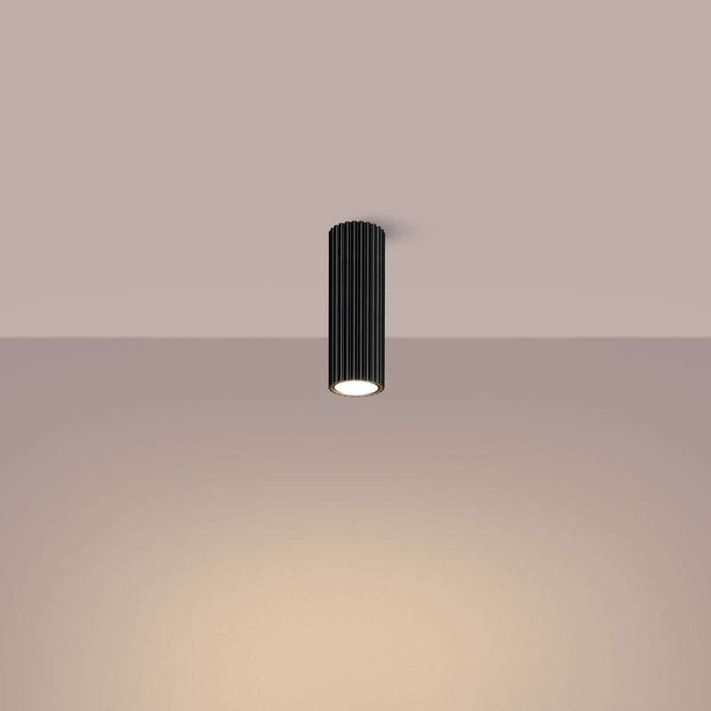 Plafon GLOOW 20 czarny LED 3000K - 6.5x6.5x20cm Sollux