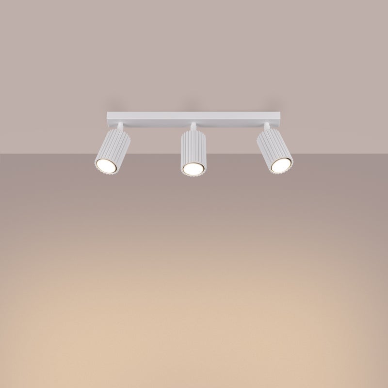 Plafon GLOOW 3L biały LED 3000K - 45x6.5x16.5cm Sollux