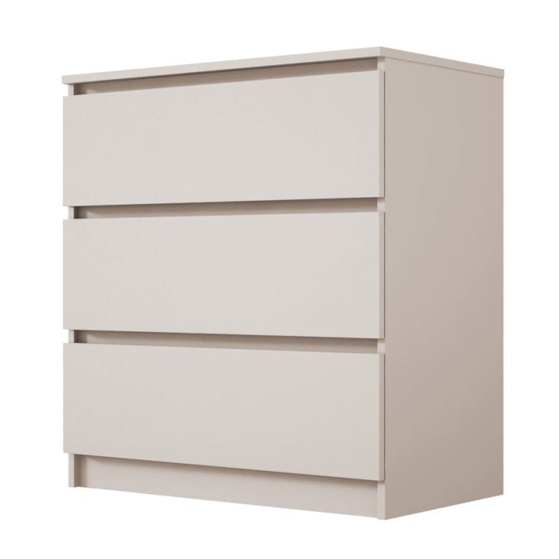 Komoda, 3 szuflady, kaszmir, 70 x 39 x 79 cm
