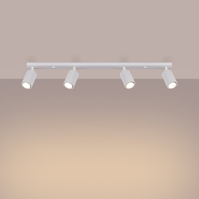 Plafon GLOOW 4L biały LED 3000K - 81x6.5x16.5cm Sollux