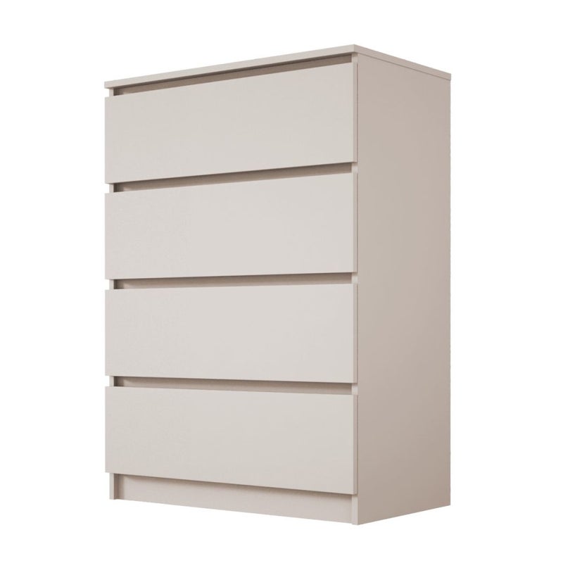 Komoda, 4 szuflady, kaszmir, 70 x 39 x 101 cm