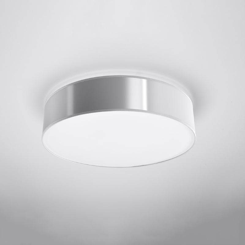 Plafon CERCLE 55 szary LED 3000K - 55x55x11cm Sollux