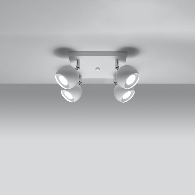 Plafon RAYIS 4 biały LED 3000K - 25x25x16cm Sollux