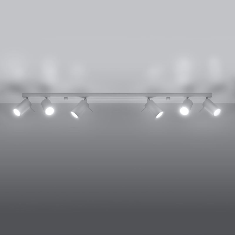 Plafon BRIIX 6L biały LED 3000K - 118x6x16cm Sollux