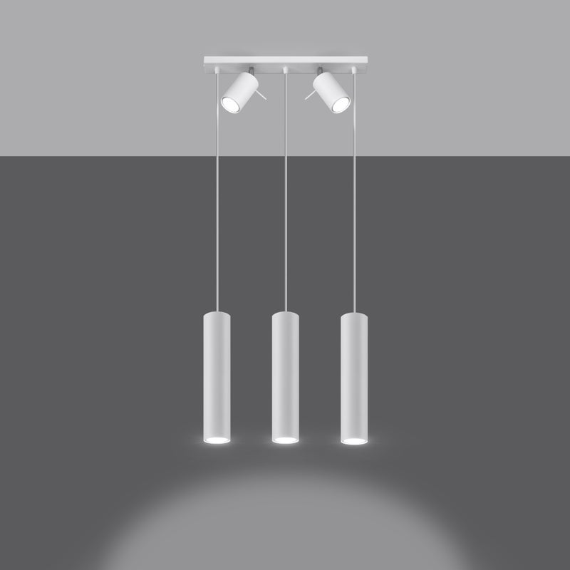 Lampa wisząca BRIIX 3 biały LED 3000K - 45x5x100cm Sollux