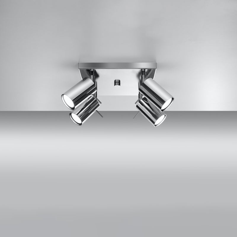 Plafon BRIIX 4 chrom LED 3000K - 25x25x16cm Sollux