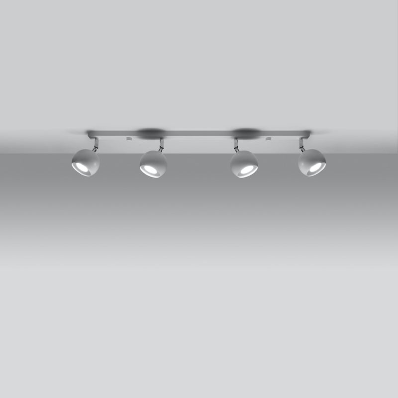 Plafon RAYIS 4L biały LED 3000K - 80x10x16cm Sollux