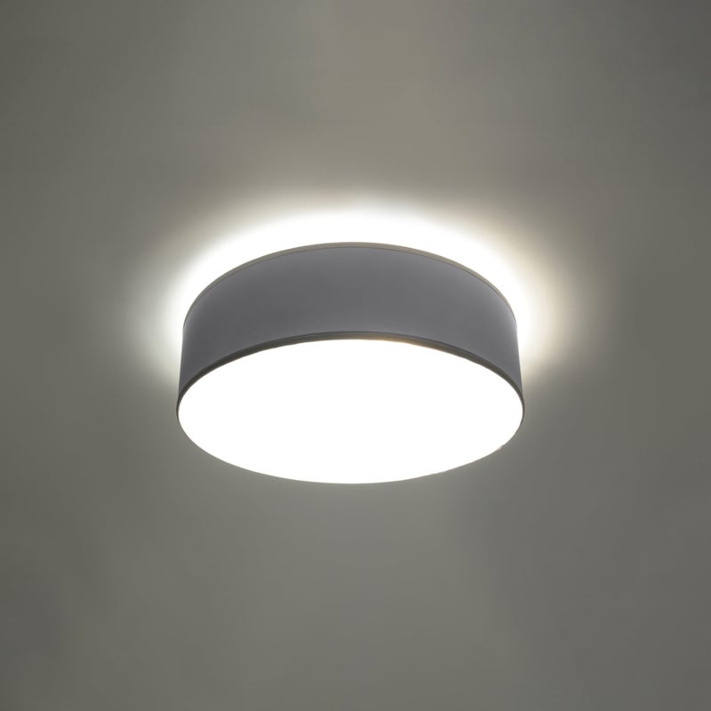 Plafon CERCLE 35 szara LED 3000K - 35x35x11cm Sollux