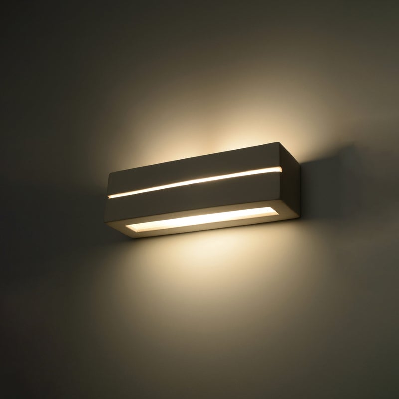 Kinkiet ceramiczny SOLARA LINE LED 3000K - 32.5x9.5x9.5cm Sollux