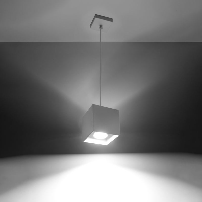 Lampa wisząca QUADX 1 biały LED 3000K - 10x10x110cm Sollux