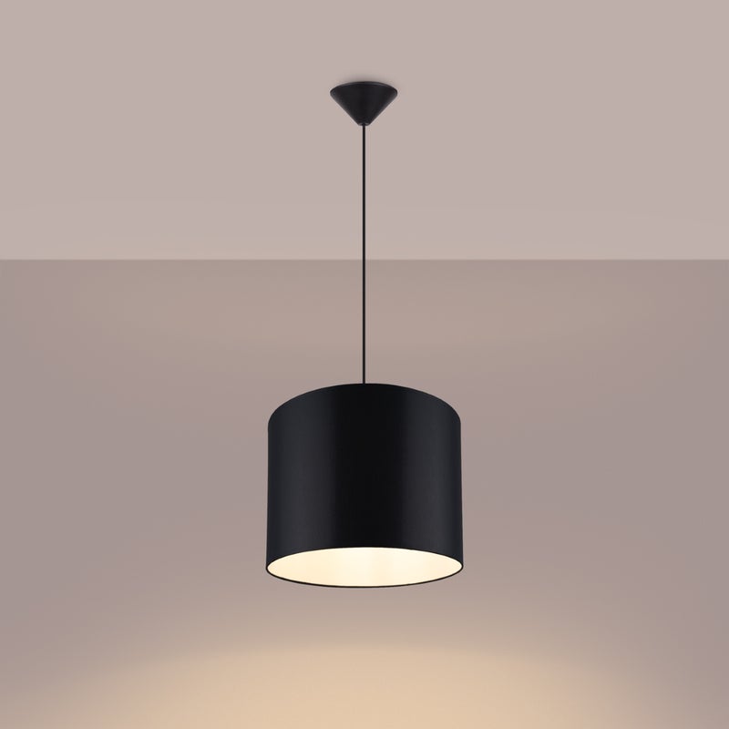 Lampa wisząca GLOXO 30 czarna LED 3000K - 30x30x88cm Sollux