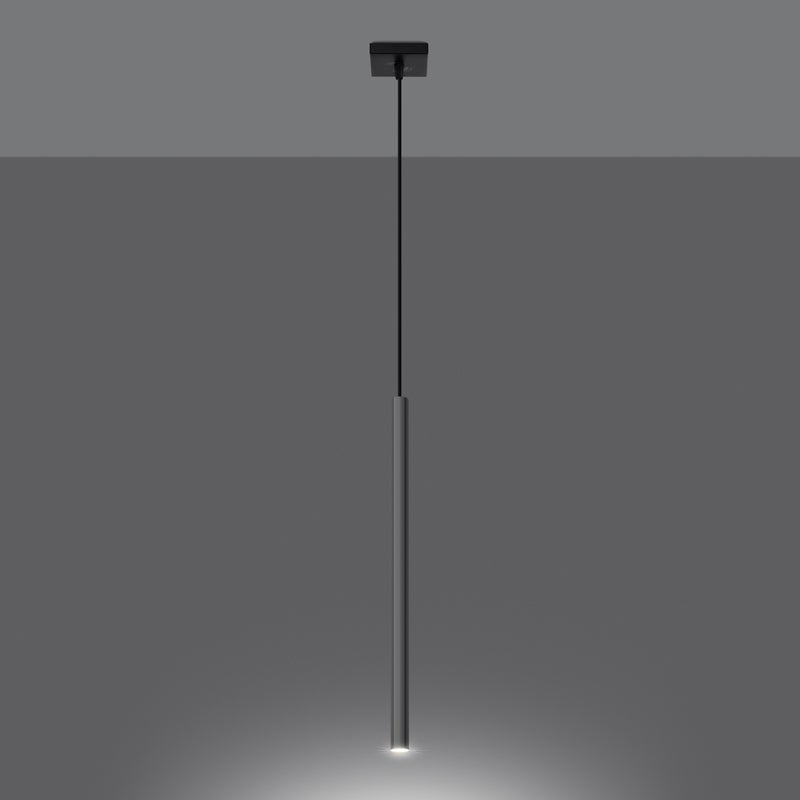 Lampa Wisząca BRILL 1 chrom LED 3000K - 8x8x100cm Sollux