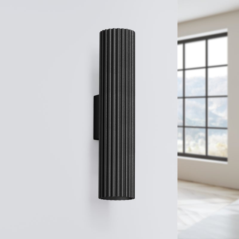 Kinkiet GLOOW 30 czarny LED 4000K - 6.5x8.5x30cm Sollux