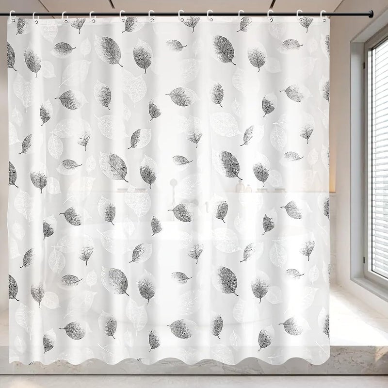 Zasłona prysznicowa 180 x 200 cm, Zasłona do wanny z 12 kółkami, Wanny i łazienki, Biała