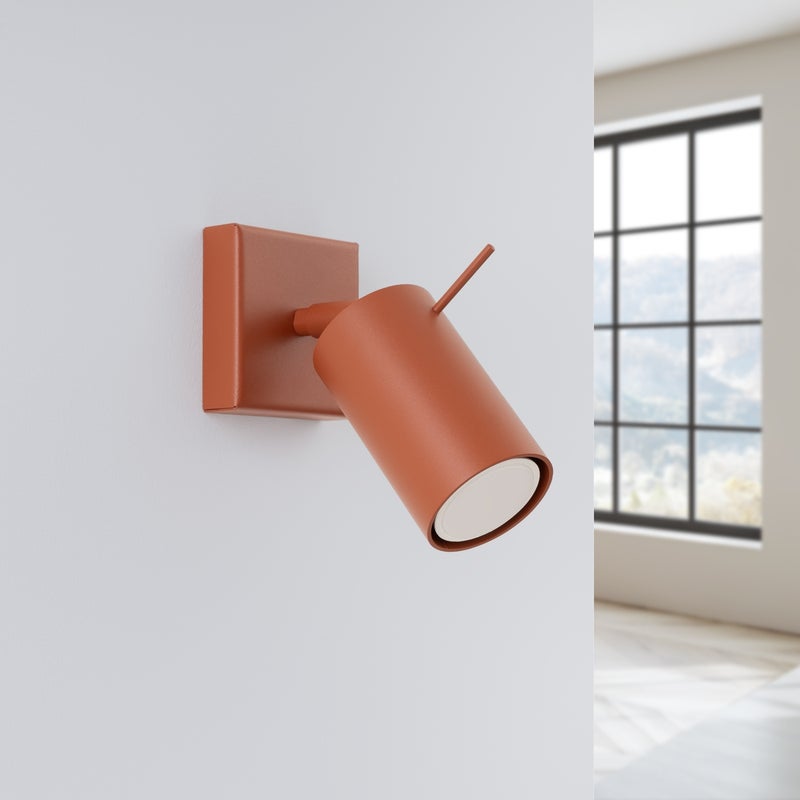 Kinkiet BRIIX ochra czerwona LED 4000K - 8x16x16cm Sollux