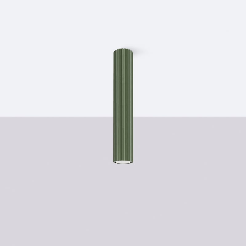 Plafon GLOOW 40 zielony oliwkowy LED 4000K - 6.5x6.5x40cm Sollux