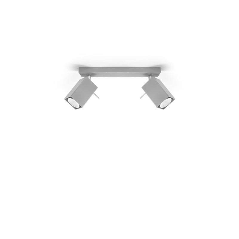 Plafon BRIOW 2 szary LED 4000K - 30x6x16cm Sollux