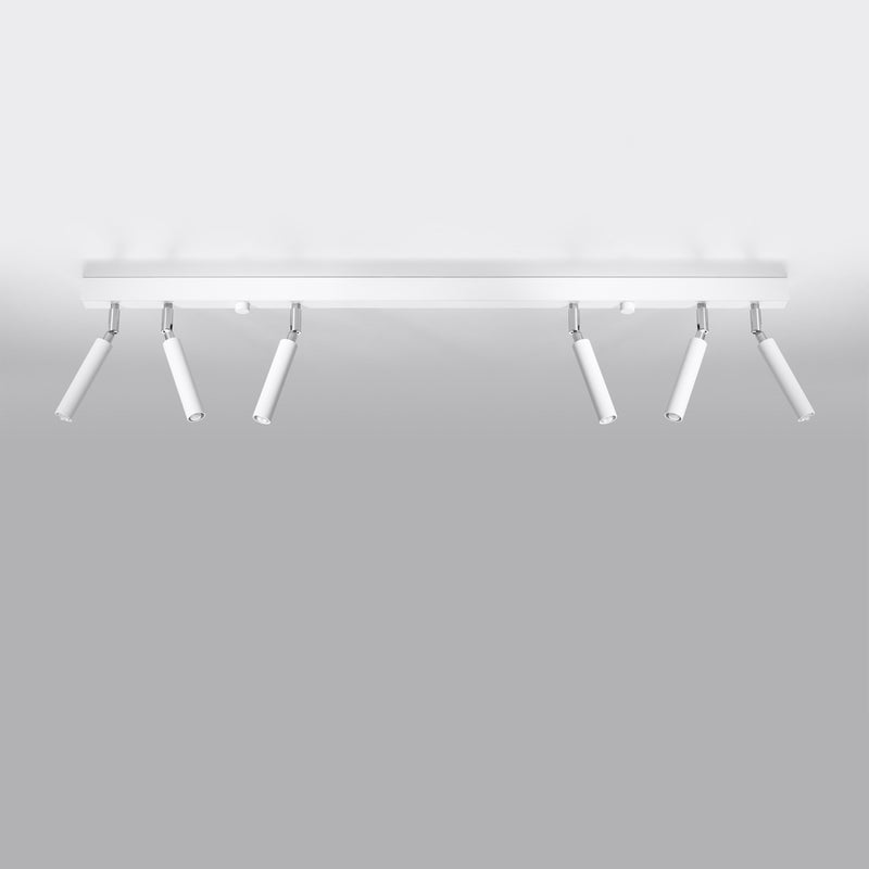 Plafon ASTIX 6 biały LED 4000K - 100x3x20cm Sollux