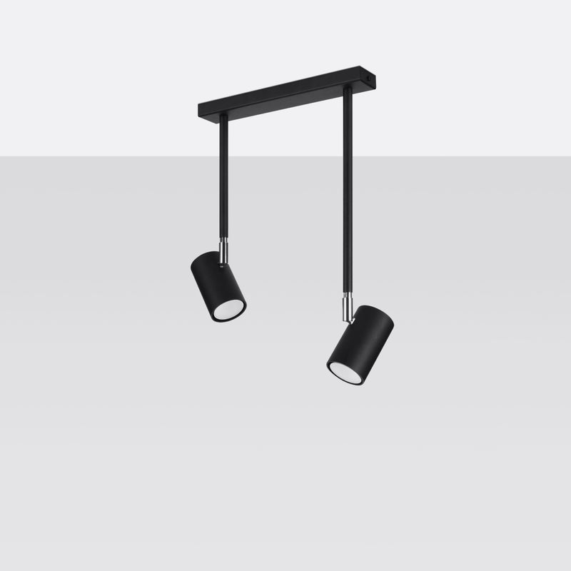 Plafon NOVATEL 2 czarny LED 4000K - 30x10x43cm Sollux