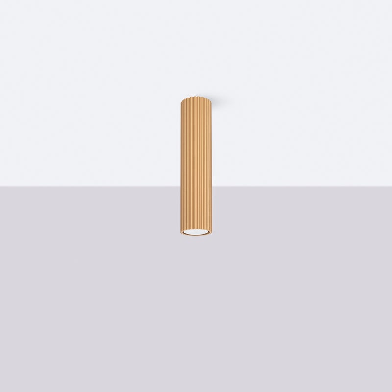 Plafon GLOOW 30 złoty LED 4000K - 6.5x6.5x30cm Sollux