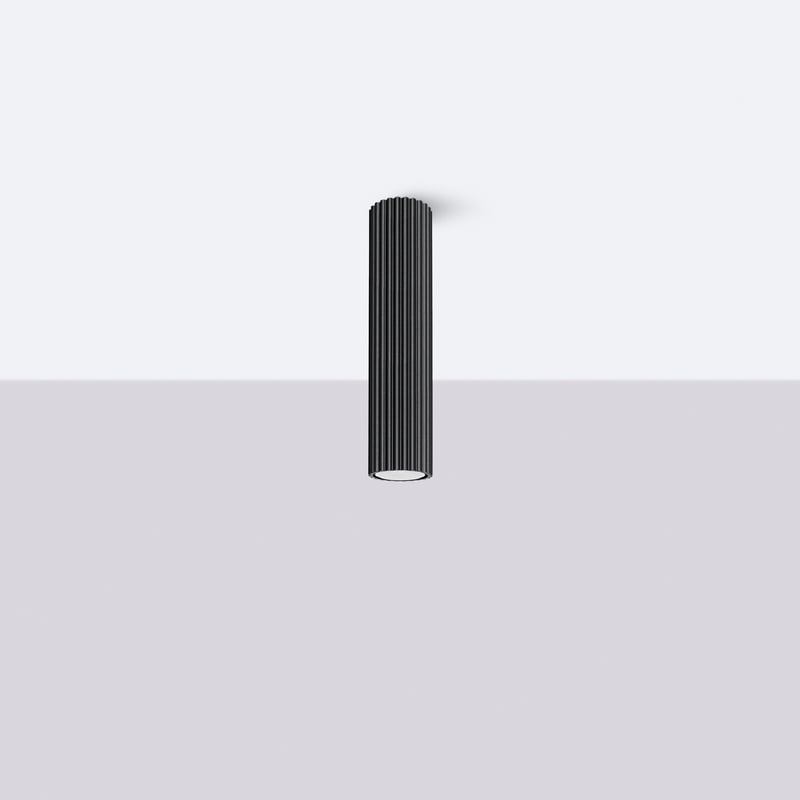 Plafon GLOOW 30 czarny LED 4000K - 6.5x6.5x30cm Sollux