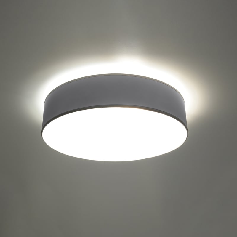 Plafon CERCLE 55 szary LED 4000K - 55x55x11cm Sollux