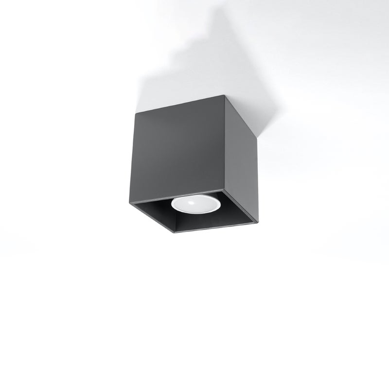 Plafon QUADX 1 antracyt LED 4000K - 10x10x10cm Sollux