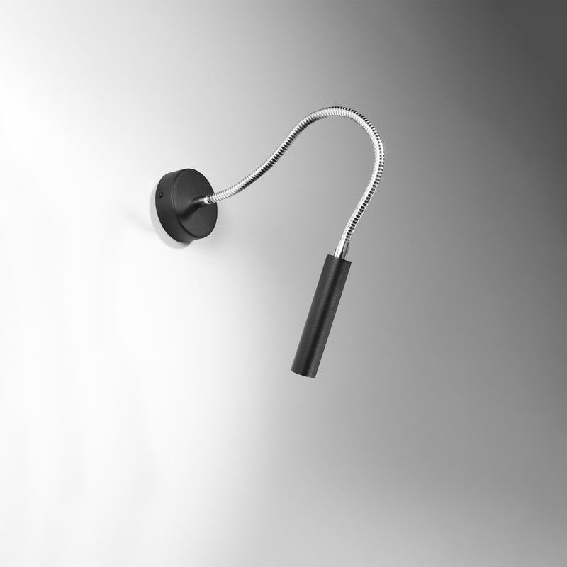 Kinkiet XILAR czarny LED 4000K - 8x52x52cm Sollux