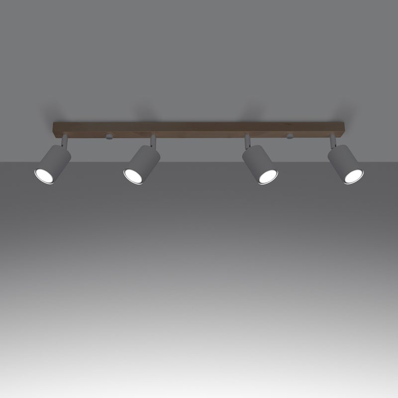 Plafon FLARE 4 biały LED 3000K - 96x65x17.5cm Sollux