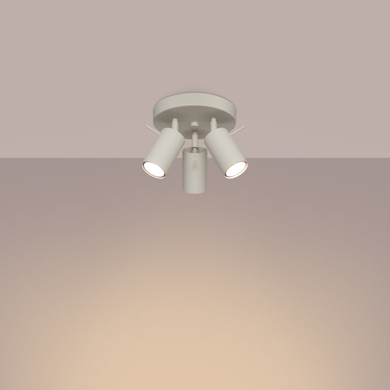 Plafon BRIIX 3P beżowy LED 3000K - 19.5x19.5x18.5cm Sollux