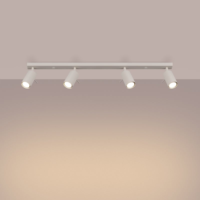 Plafon BRIIX 4L beżowy LED 3000K - 81x6x17cm Sollux