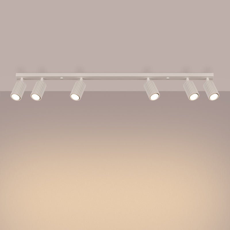 Plafon GLOOW 6L beżowy LED 3000K - 117x6.5x16.5cm Sollux