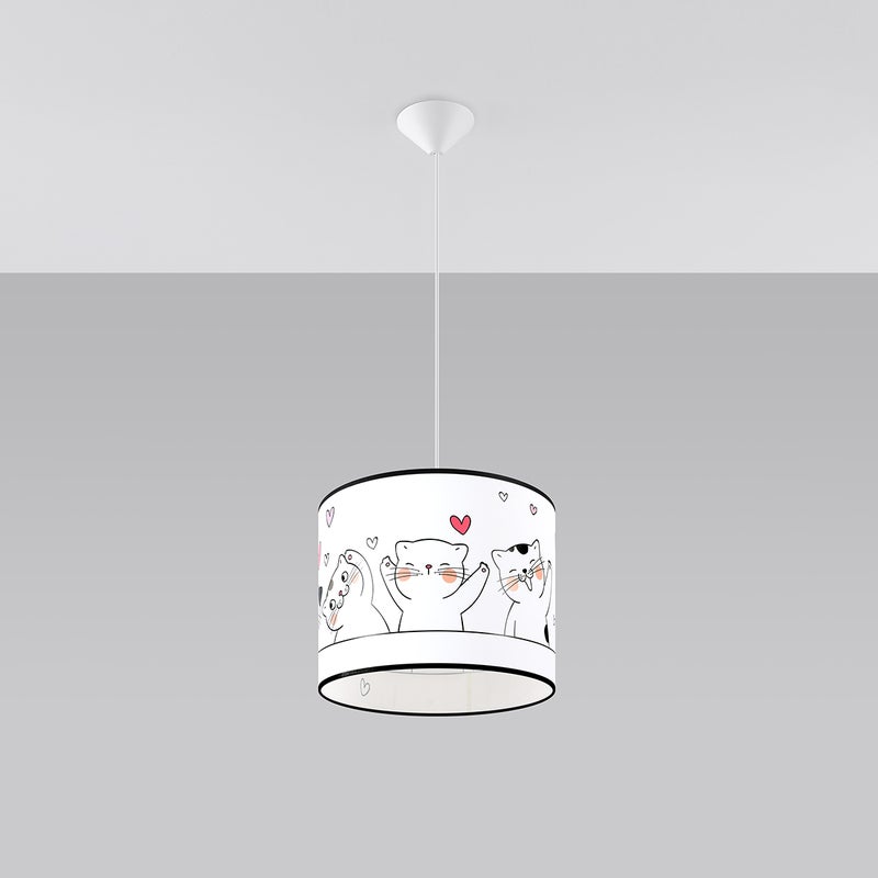 Lampa wisząca GATTO 30 LED 4000K - 30x30x95cm Sollux