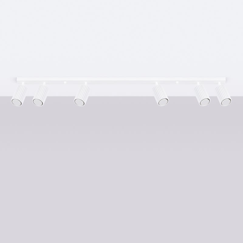 Plafon GLOOW 6L biały LED 4000K - 117x6.5x16.5cm Sollux