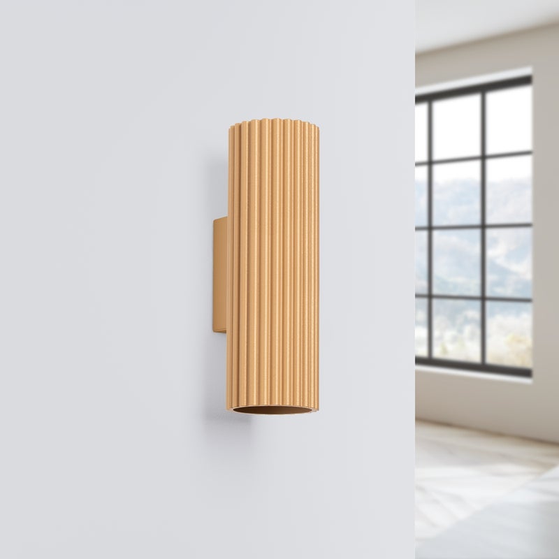 Kinkiet GLOOW 20 złoty LED 4000K - 6.5x8.5x20cm Sollux