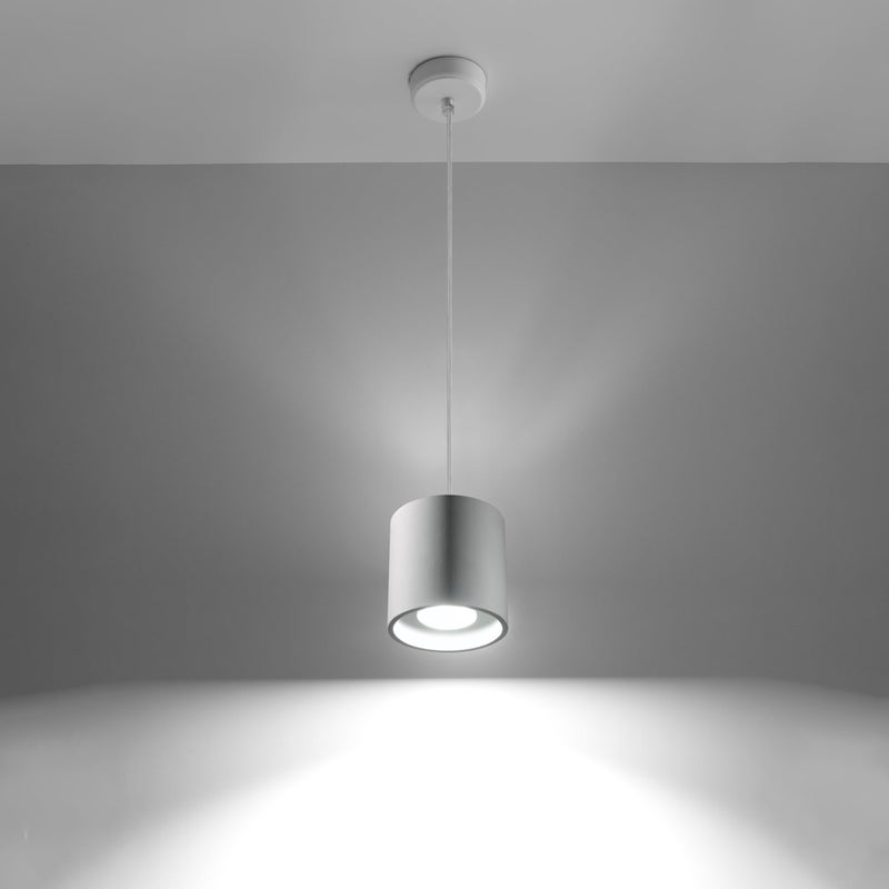 Lampa wisząca CELERIS 1 biały LED 3000K - 10x10x110cm Sollux