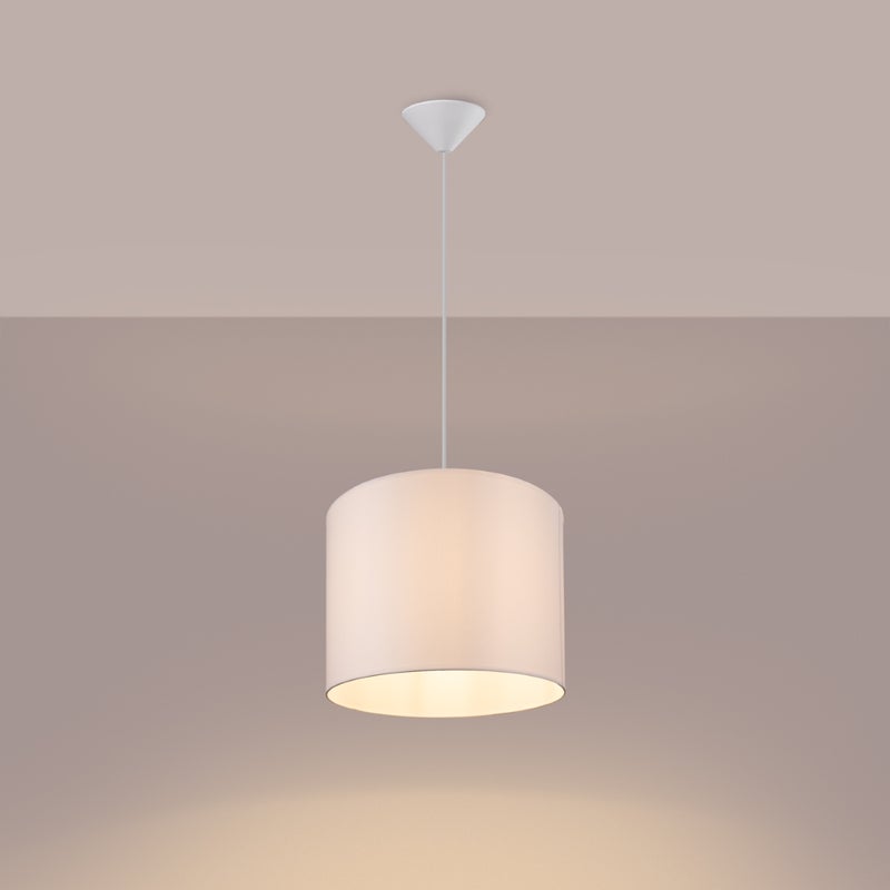 Lampa wisząca GLOXO 30 biała LED 3000K - 30x30x88cm Sollux