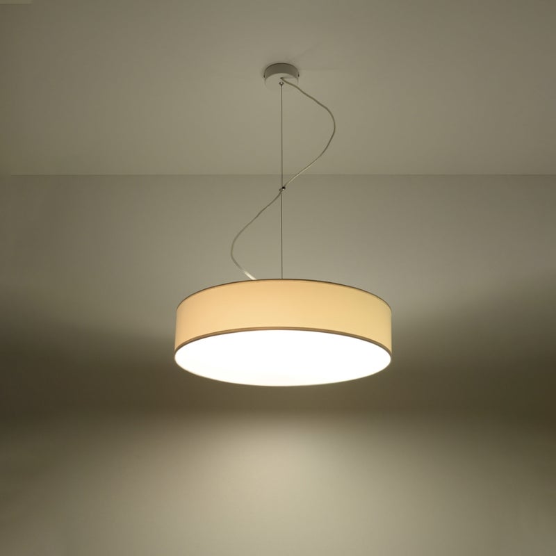 Lampa wisząca CERCLE 45 biała LED 3000K - 45x45x111cm Sollux