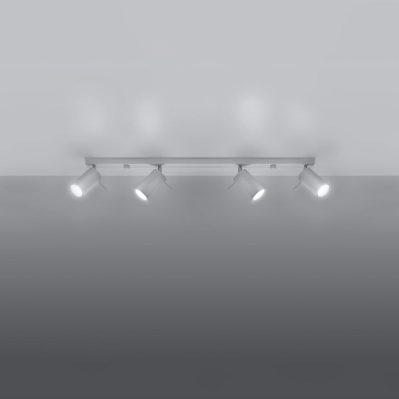 Plafon BRIIX 4L biały LED 3000K - 80x6x16cm Sollux