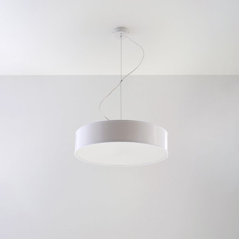 Lampa wisząca CERCLE 45 biała LED 4000K - 45x45x111cm Sollux