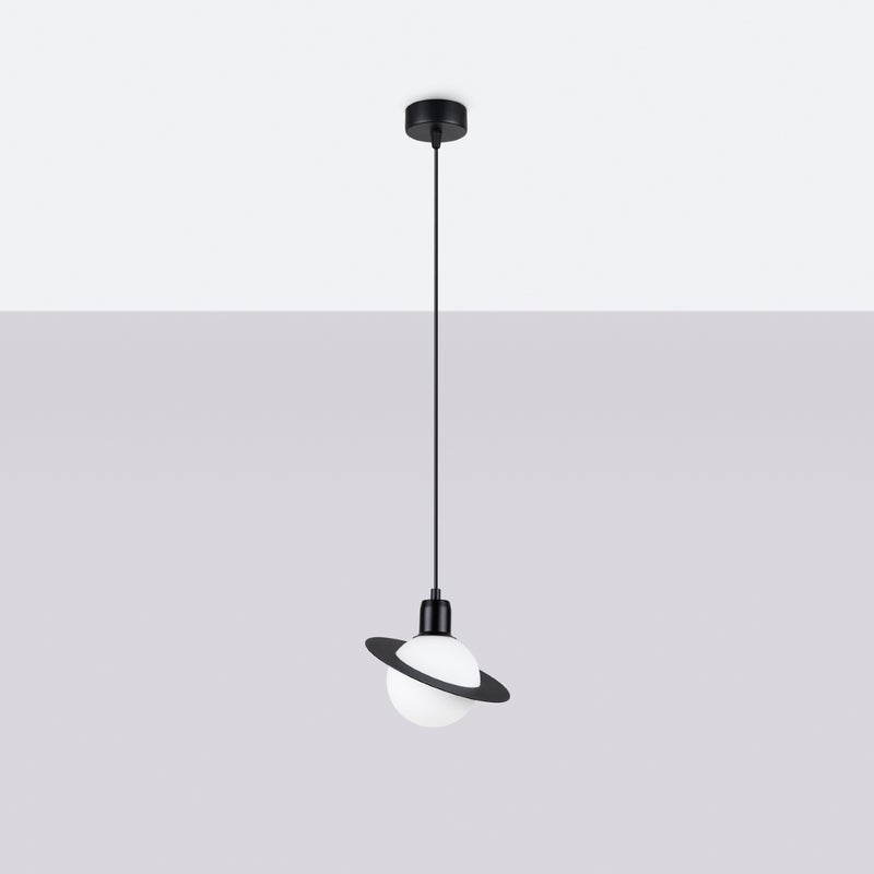 Lampa wisząca GLOXO 1 czarny LED 4000K - 20x20x125cm Sollux