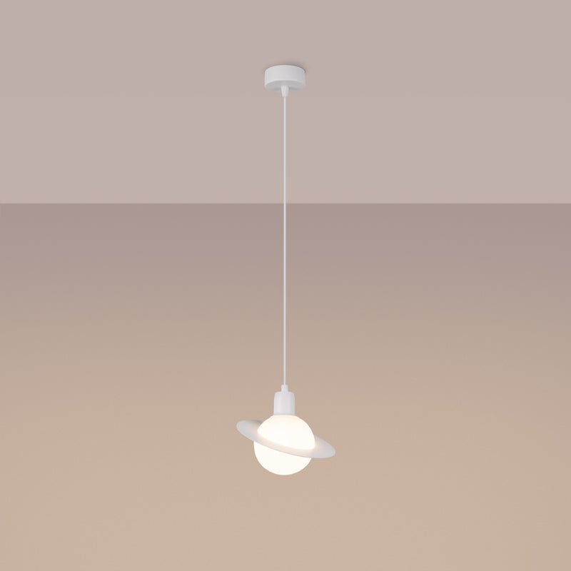 Lampa wisząca GLOXO 1 biały LED 3000K - 20x20x125cm Sollux