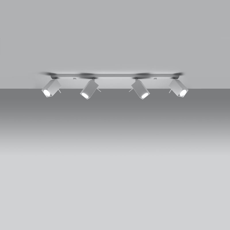 Plafon BRIOW 4L biały LED 3000K - 80x6x16cm Sollux