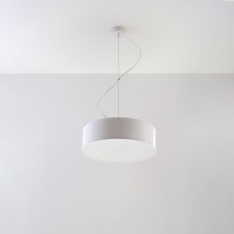 Lampa wisząca CERCLE 35 biała LED 4000K - 35x35x111cm Sollux