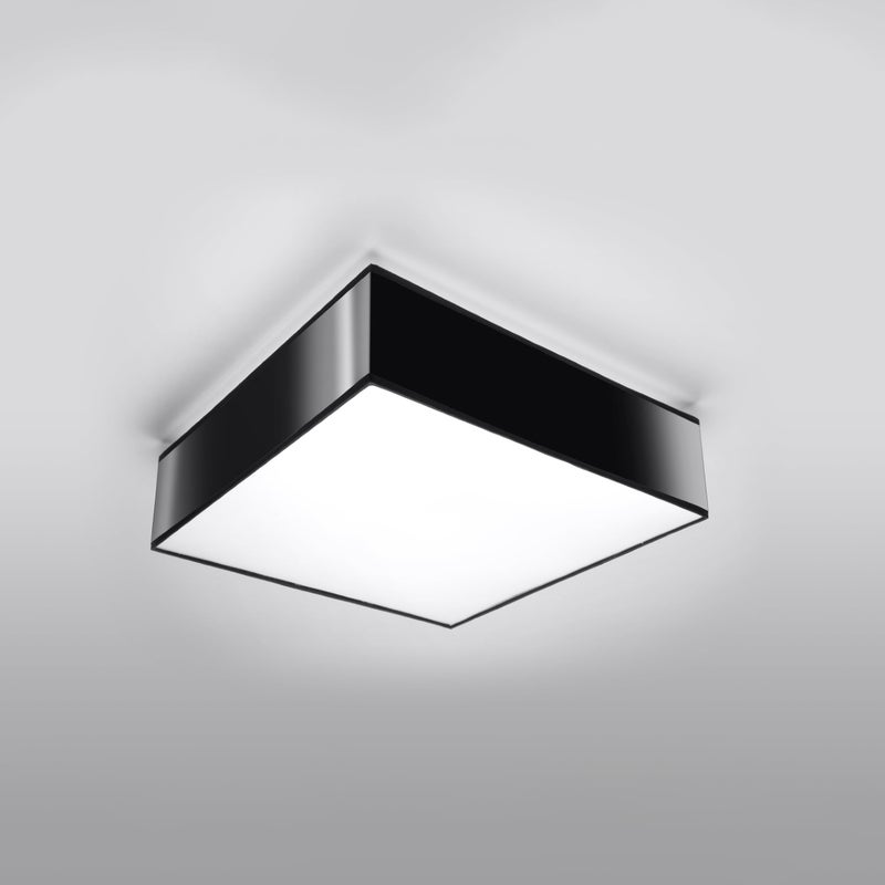 Plafon CARE 35 czarny LED 4000K - 35x35x11cm Sollux