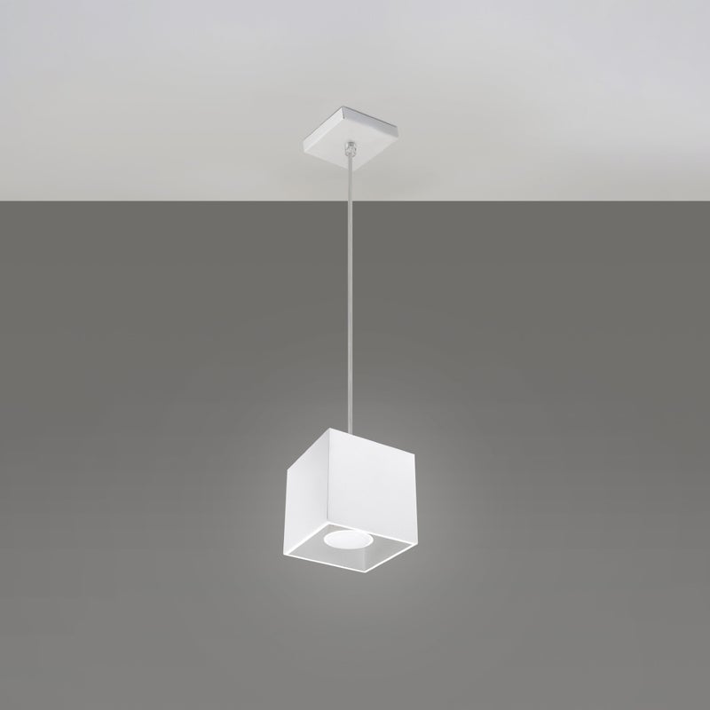 Lampa wisząca QUADX 1 biały LED 4000K - 10x10x110cm Sollux